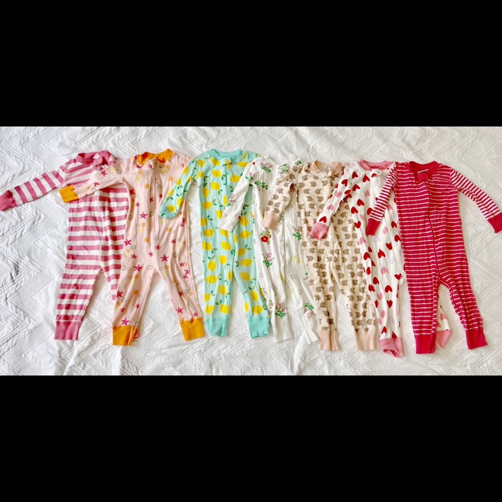 Lot of Hanna Anderson size 80 (18-24) girls PJs - Picture 2 of 3